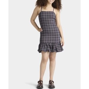 Madden NYC Plaid Mini Dress – Junior Size 20 – NWT – Adjustable Straps